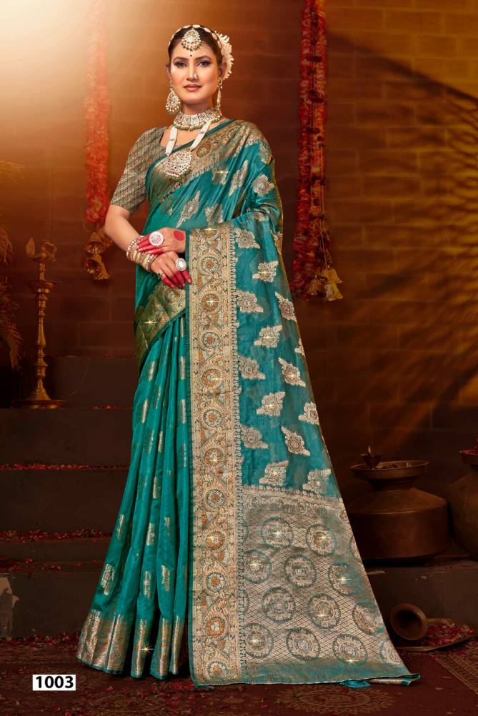 Beauty Plus Saroski Vol 3 By Saroj Organza Silk Wedding Sarees Wholesale  Price In Surat
